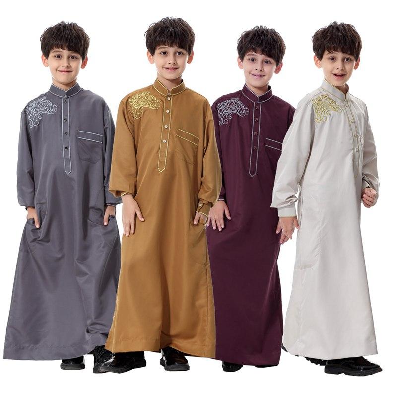 Vêtements pour enfants arabes du Moyen-Orient, jubah thobes pour garçons