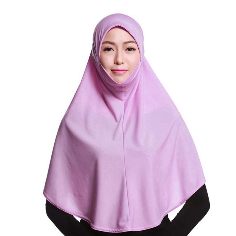 Jilbab court Khimar sans manches, 20 couleurs