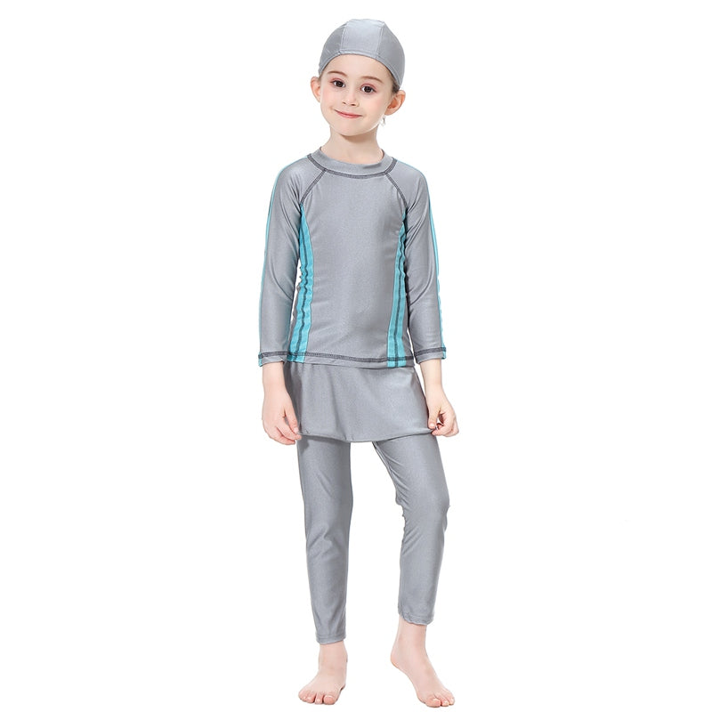 Maillots de bain pour filles musulmanes, burkinis pour enfants