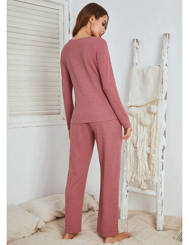 Ensemble pyjama pour femme, vêtements de nuit, hiver et automne