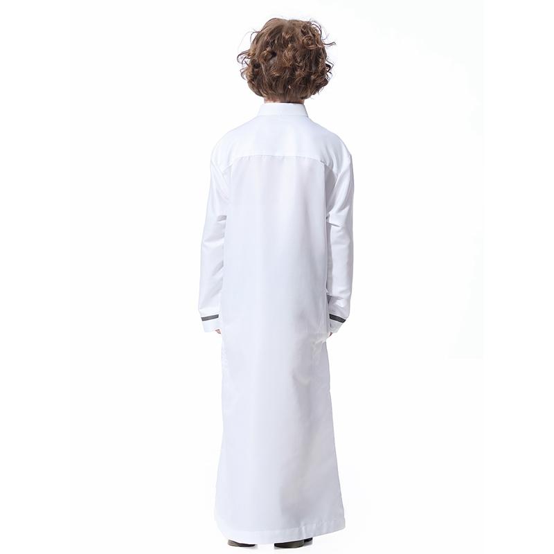 Vêtements pour enfants arabes du Moyen-Orient, robe à col montant, thobes pour garçons