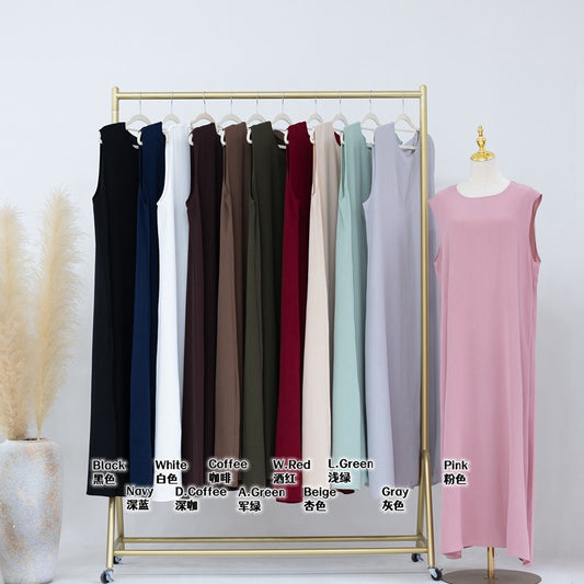 Robe sans manches pour femmes musulmanes