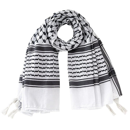 Authentic Printed Palestinian Keffiyeh Scarf Arab Shemagh Traditional Kuffiyeh Head Neck Wrap For Men and Women