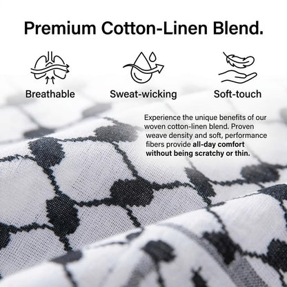 Authentic Printed Palestinian Keffiyeh Scarf Arab Shemagh Traditional Kuffiyeh Head Neck Wrap For Men and Women