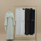 Muslim Women Embellished Beads Cape Abaya Dress #261167