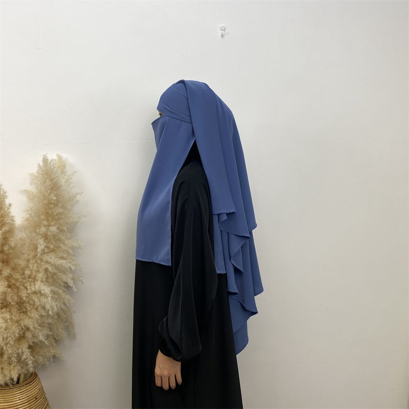 Ensemble de niqab Nida Khimar, 14 couleurs au choix, pour femmes musulmanes