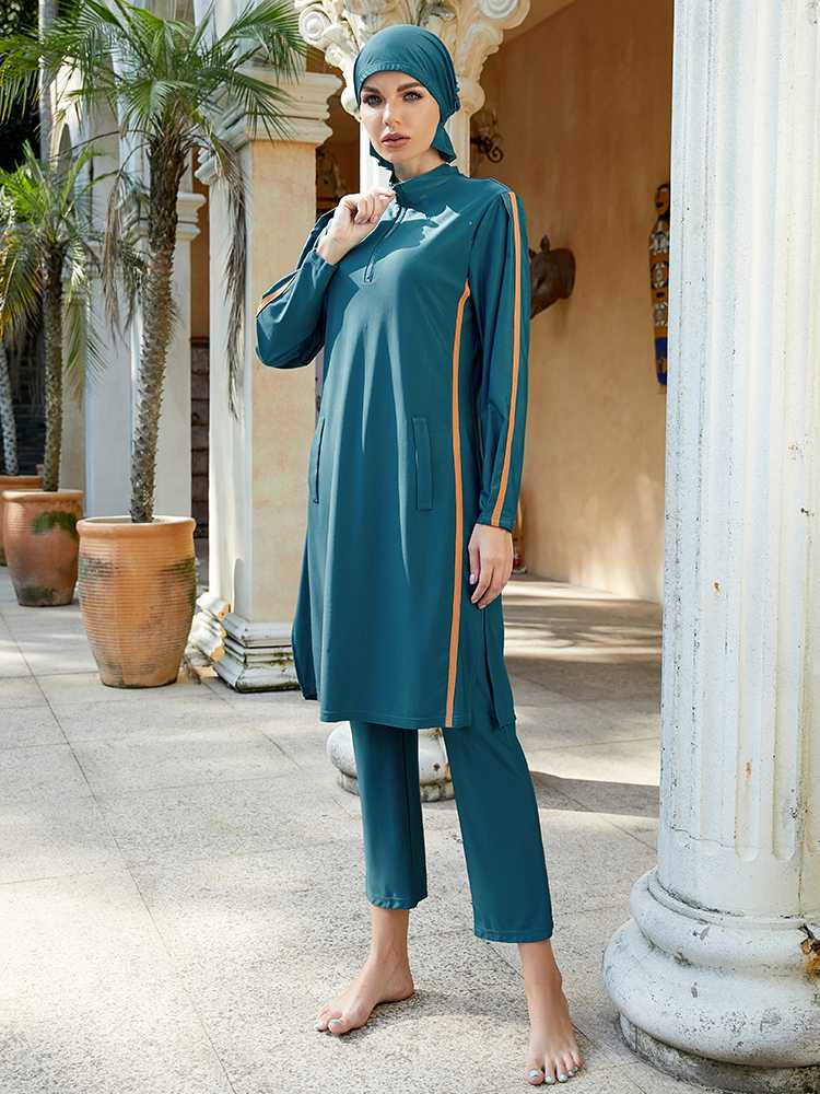 Maillot de bain halal Burkini 3 pièces, couverture intégrale, #2510391