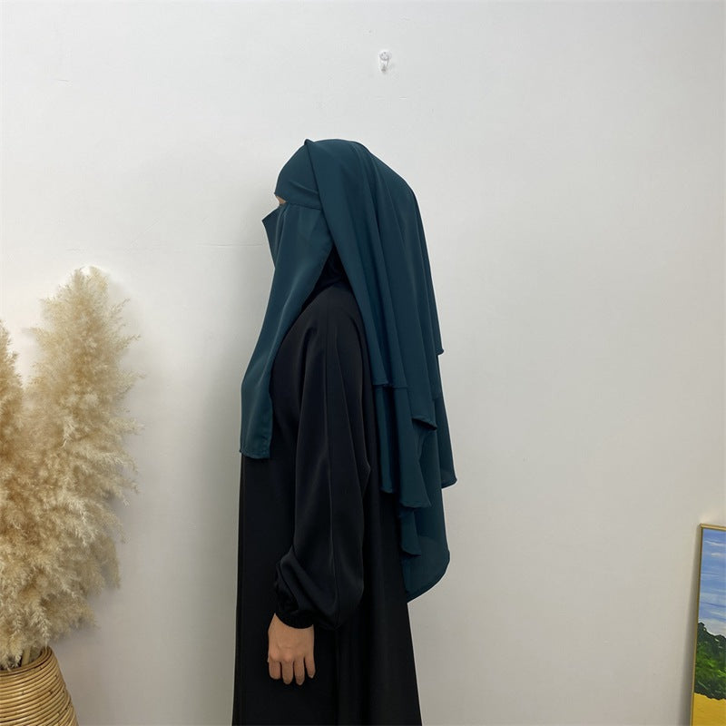 Ensemble de niqab Nida Khimar, 14 couleurs au choix, pour femmes musulmanes