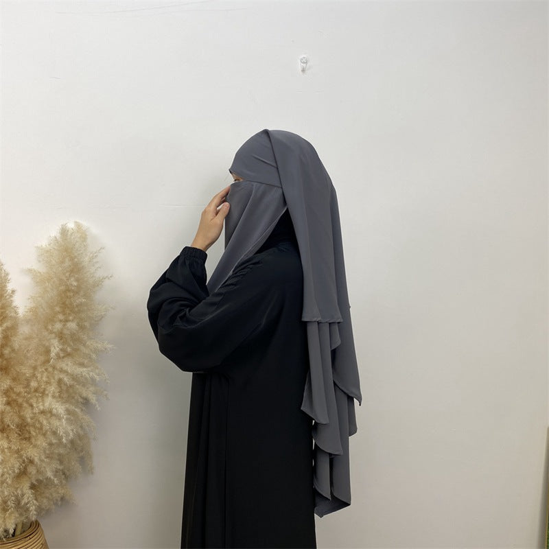 Ensemble de niqab Nida Khimar, 14 couleurs au choix, pour femmes musulmanes