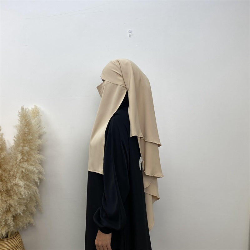 Ensemble de niqab Nida Khimar, 14 couleurs au choix, pour femmes musulmanes