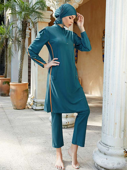 Maillot de bain halal Burkini 3 pièces, couverture intégrale, #2510391