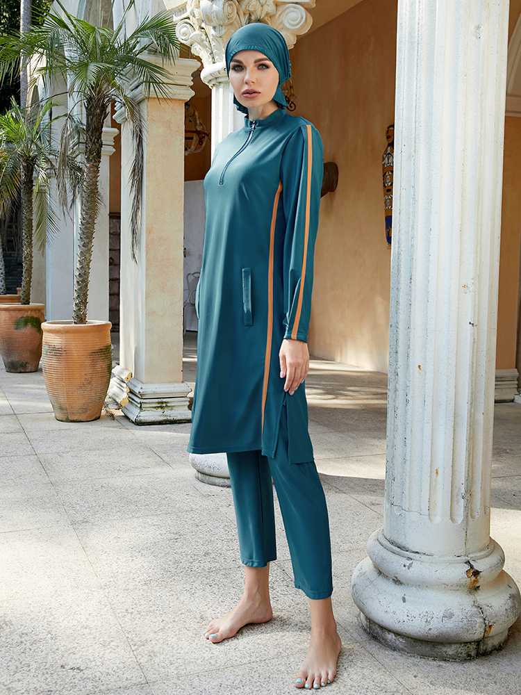 Maillot de bain halal Burkini 3 pièces, couverture intégrale, #2510391