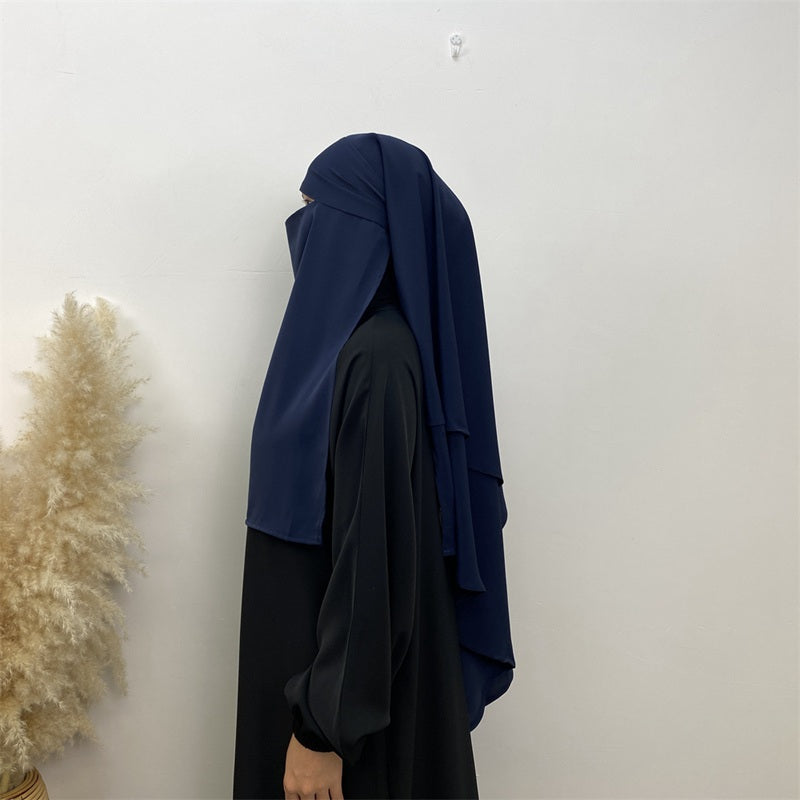 Ensemble de niqab Nida Khimar, 14 couleurs au choix, pour femmes musulmanes