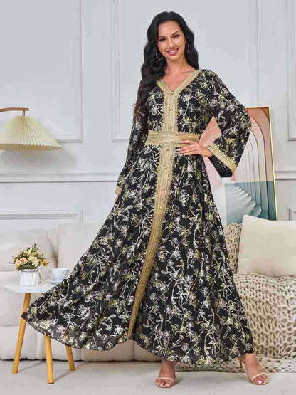 Robe de l'Aïd pour femmes arabes du Moyen-Orient, caftan bronzant