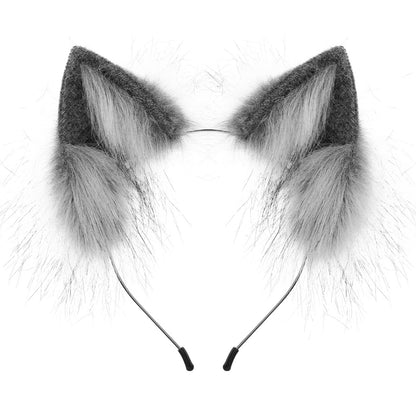 Fox Ears Headband - Wolf Ears Headband - Cat Ears Headband - Animal Cosplay Ears Costume