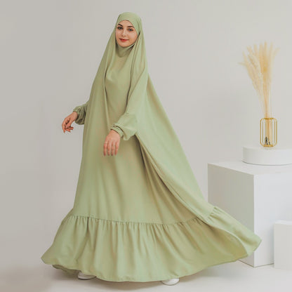 Robe longue de prière Nida, robe abaya à enfiler, jilbab