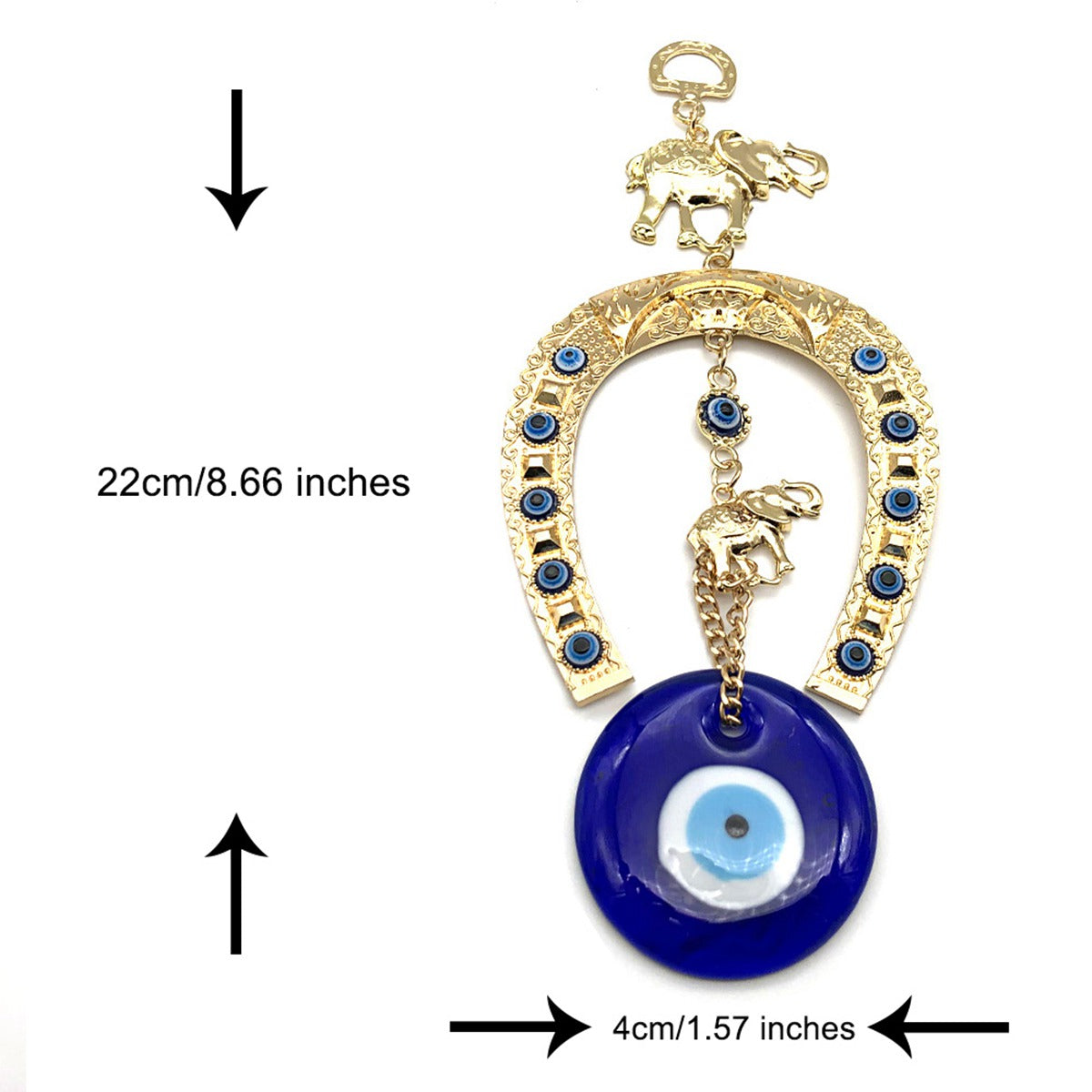 Blue Evil Eye Decor Wall Hanging Ornament Door Hanger Home Protection #EBE071