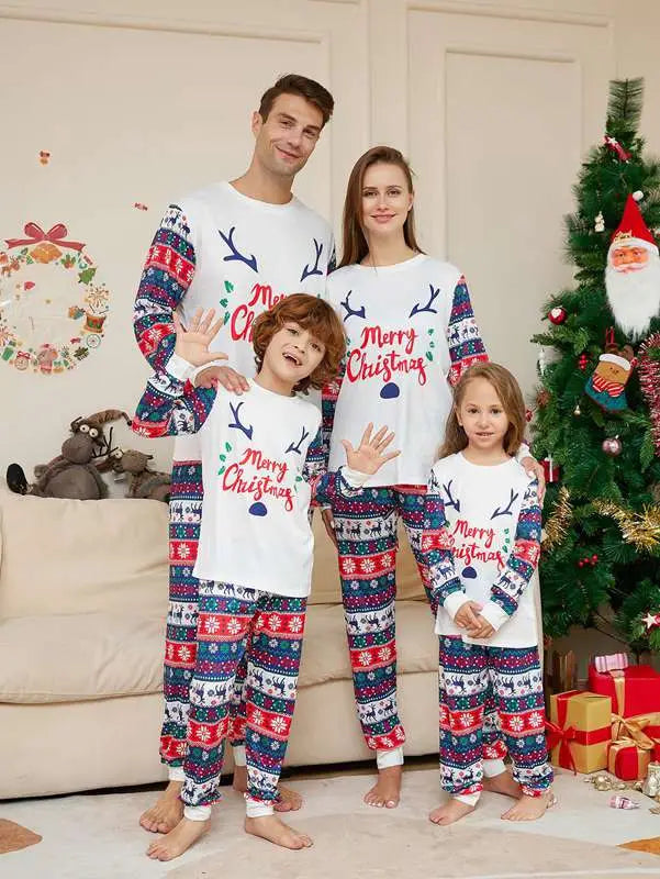 Ensembles de pyjamas familiaux assortis de Noël Pyjamas de vacances