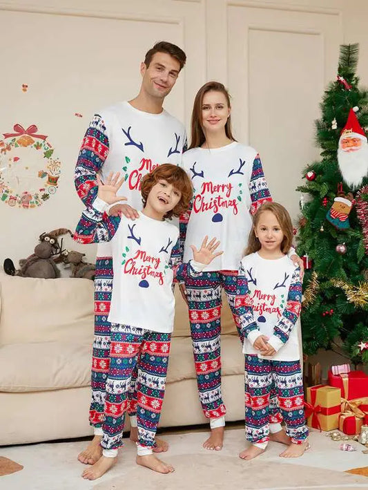 Ensembles de pyjamas familiaux assortis de Noël Pyjamas de vacances