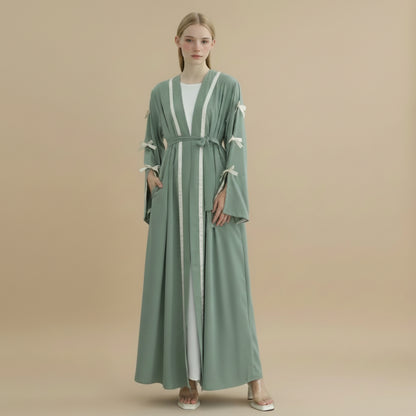 Robe Abaya ouverte Nida Bows #251033