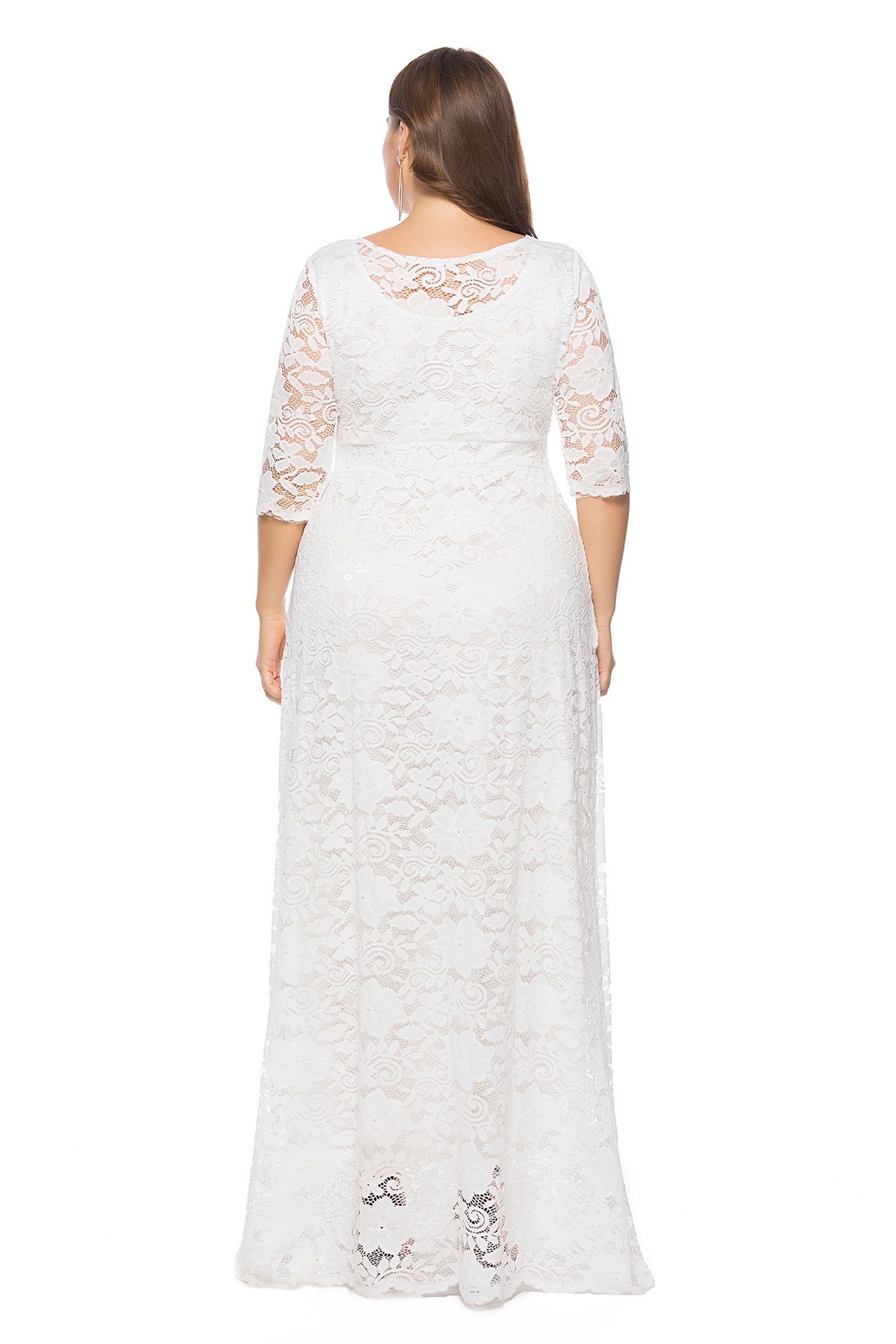 Plus Size Lace Formal Wedding Dresses For Mother Of The Groom/Bride