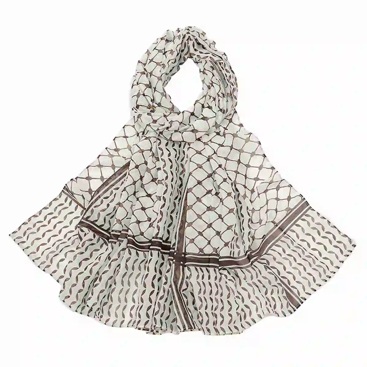 20 Colors Options Chiffon Women Keffiyeh Palestine Hijab Kuffiyeh Palestinian Scarf