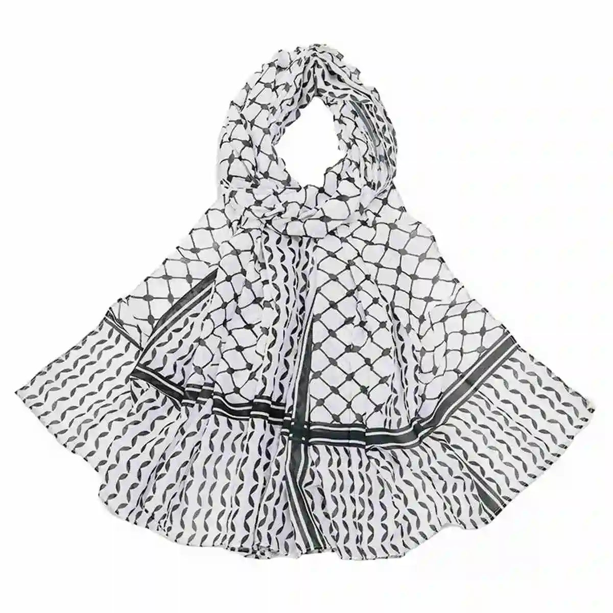 20 Colors Options Chiffon Women Keffiyeh Palestine Hijab Kuffiyeh Palestinian Scarf
