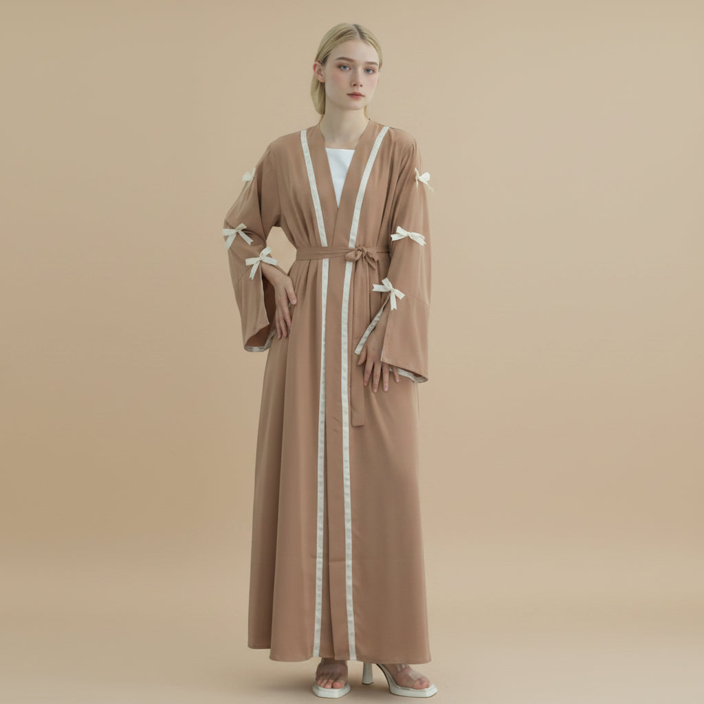 Robe Abaya ouverte Nida Bows #251033