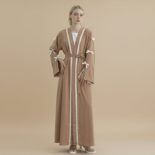 Robe Abaya ouverte Nida Bows #251033
