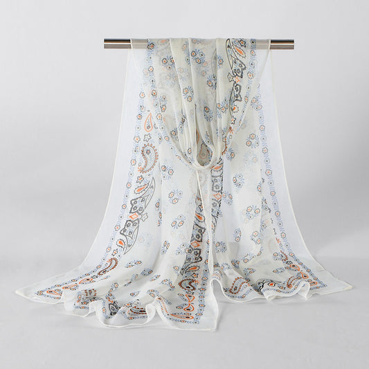 Muslim Women Thin Printed Hijab Scarf Shawl #26XQ523