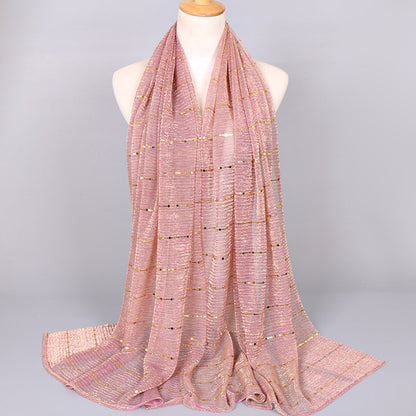 Muslim Women Sequins Hijab Scarf #26VS064