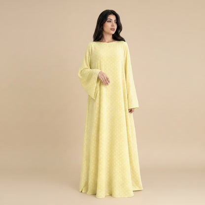 Muslim Women Polka Dot Abaya Dress #261378