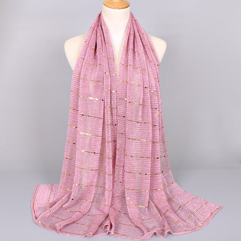 Muslim Women Sequins Hijab Scarf #26VS064