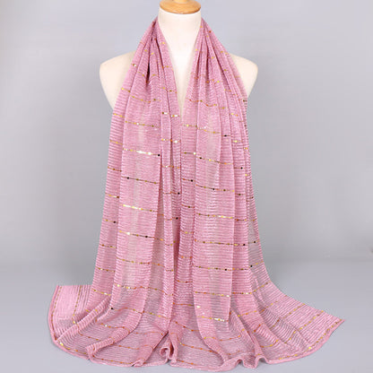 Muslim Women Sequins Hijab Scarf #26VS064