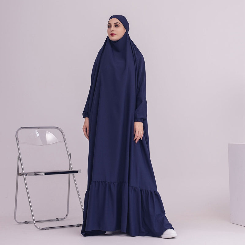 Robe longue de prière Nida, robe abaya à enfiler, jilbab