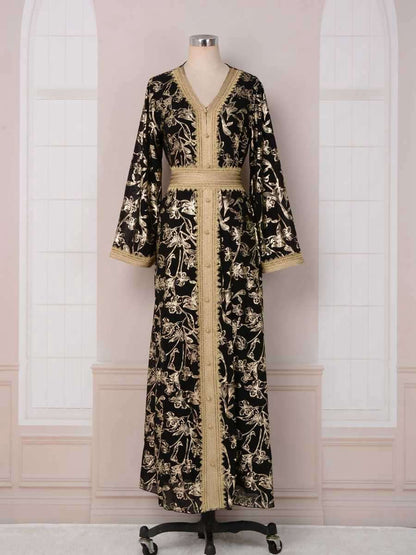 Robe de l'Aïd pour femmes arabes du Moyen-Orient, caftan bronzant