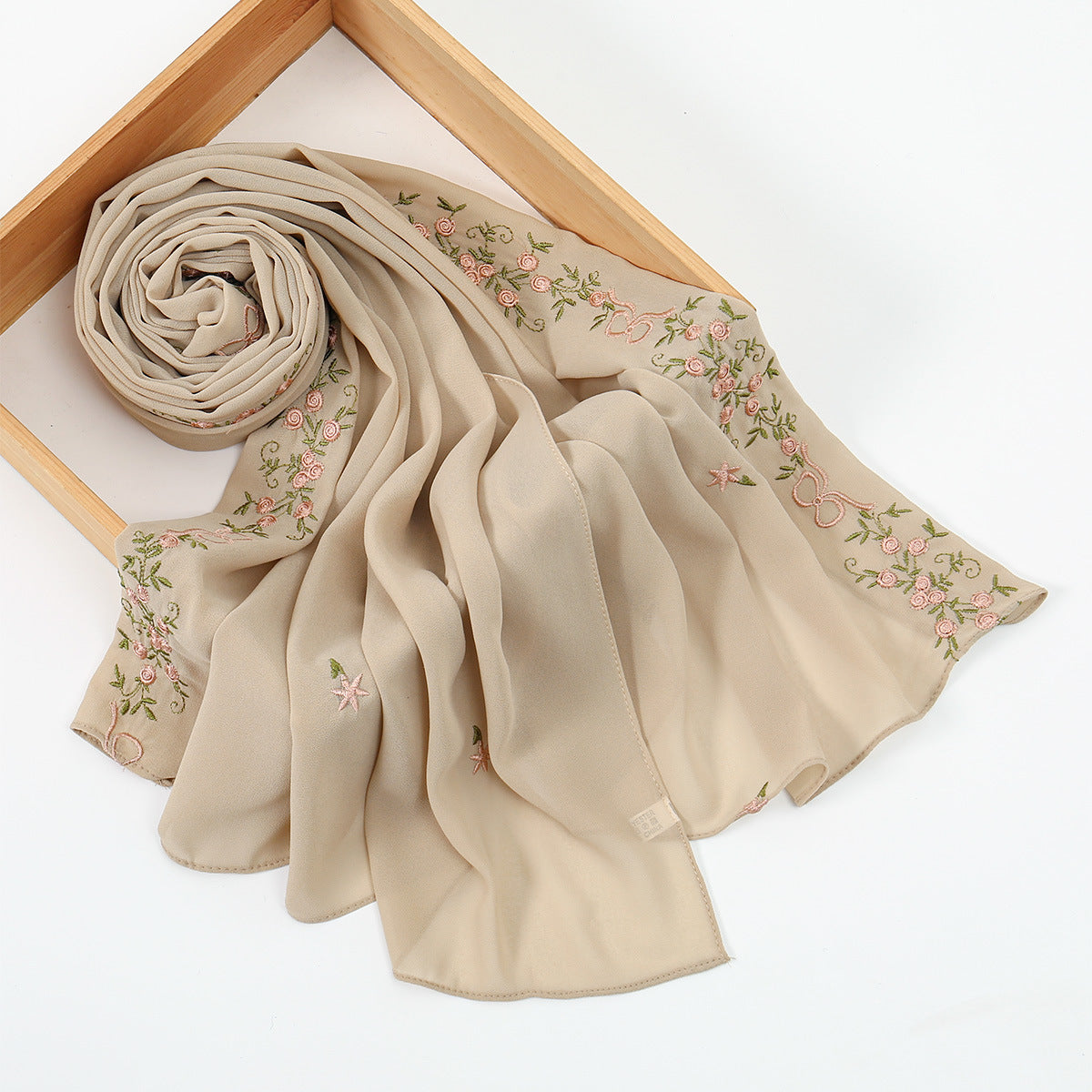 Muslim Women Embroidery Hijab Scarf #26VE122