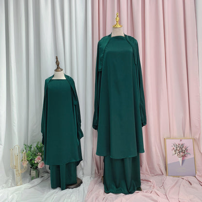 Robe de prière pour femmes musulmanes, jilbab, tenues assorties mère et fille