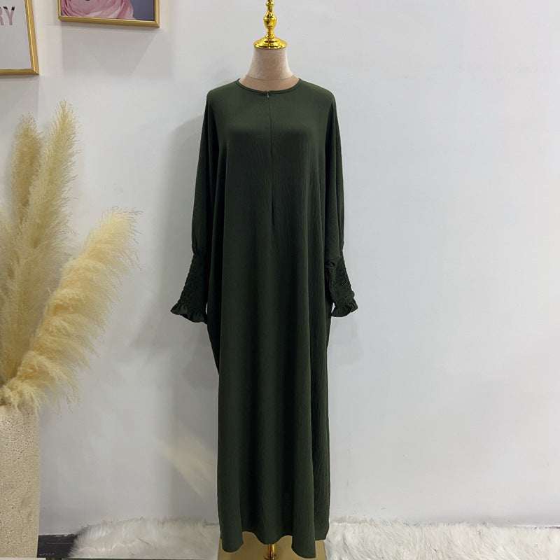 Robe Abaya Farasha en polyester/coton pour femmes musulmanes