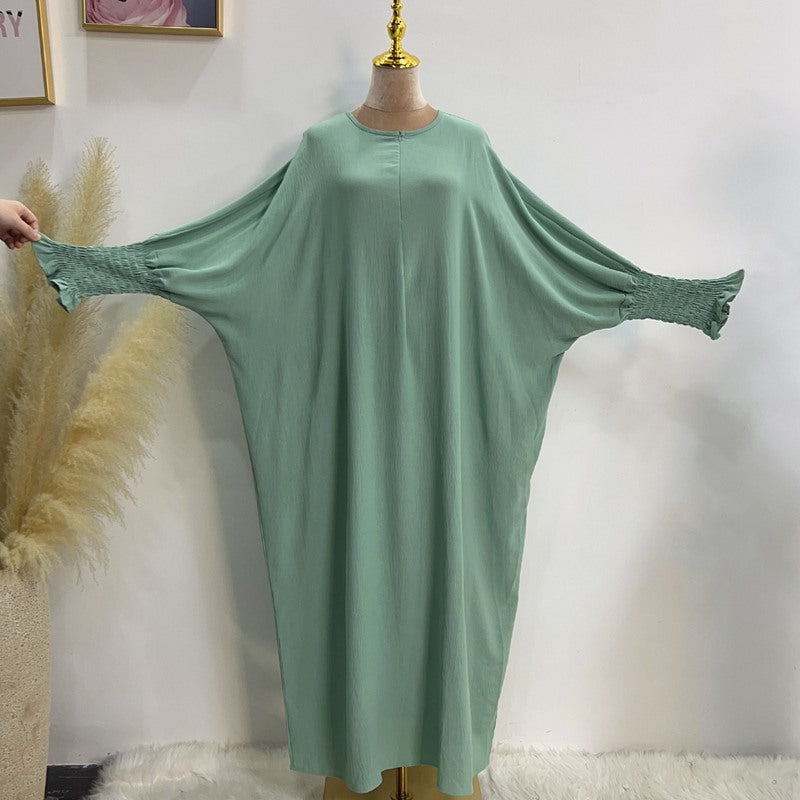 Robe Abaya Farasha en polyester/coton pour femmes musulmanes