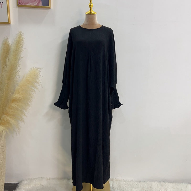Robe Abaya Farasha en polyester/coton pour femmes musulmanes