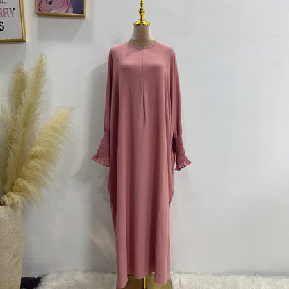 Robe Abaya Farasha en polyester/coton pour femmes musulmanes