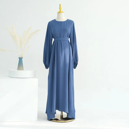 Robe Abaya à manches bouffantes pour femmes musulmanes
