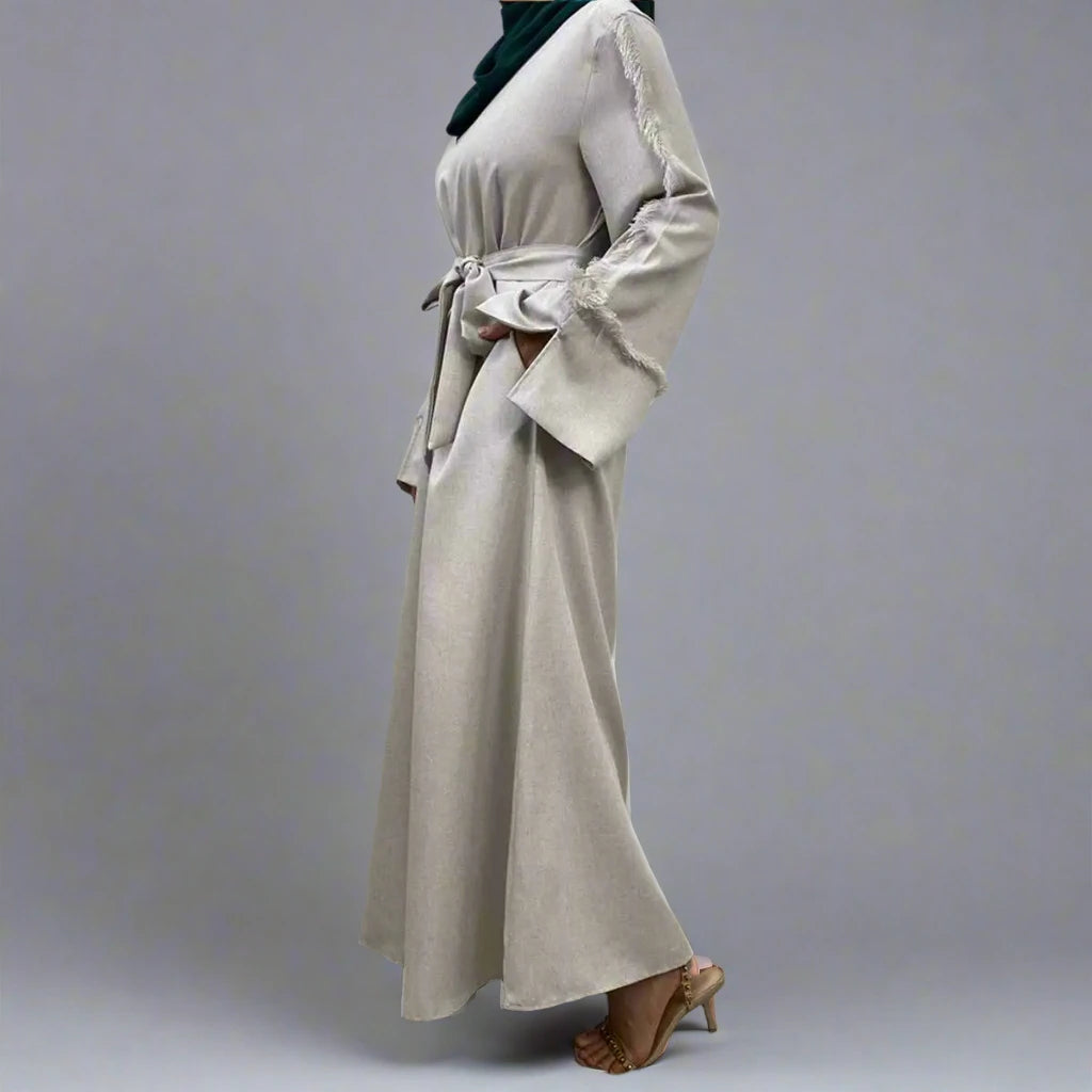 Robe Abaya arabe unie à la mode modeste