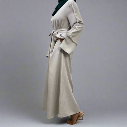 Robe Abaya arabe unie à la mode modeste