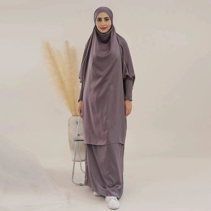 Ensemble 2 pièces jilbab jupe avec hauts robe jilbab et jupe