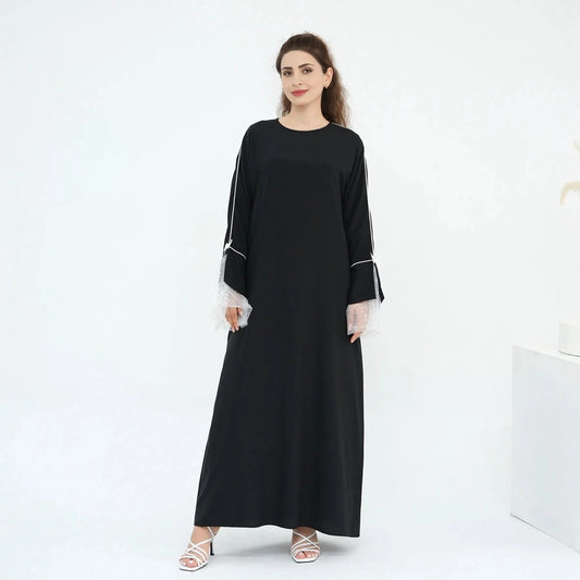 Robe Abaya en dentelle Nida - #251016