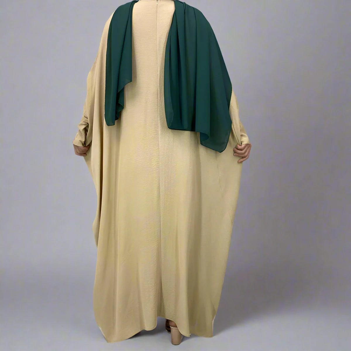 Robe Abaya plissée et froissée #256836