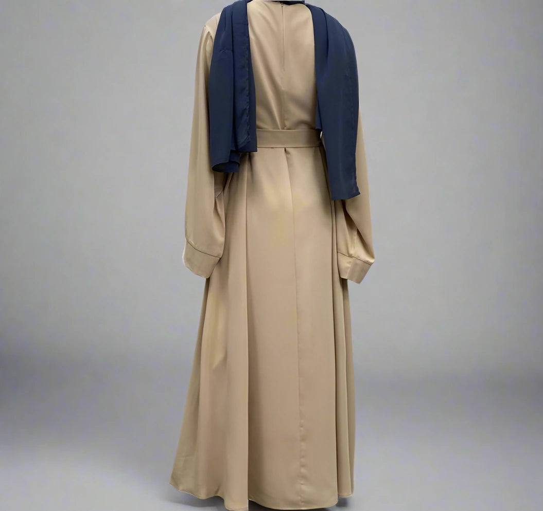 Robe Abaya Nida unie, 14 couleurs au choix, pour femmes arabes du Moyen-Orient