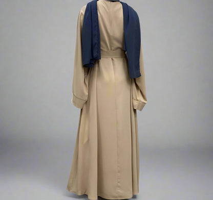 Robe Abaya Nida unie, 14 couleurs au choix, pour femmes arabes du Moyen-Orient